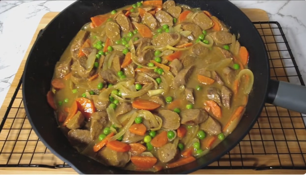 Curried Sausages: an old, cheap and easy weeknight meal.