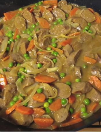 Curried Sausages: an old, cheap and easy weeknight meal.