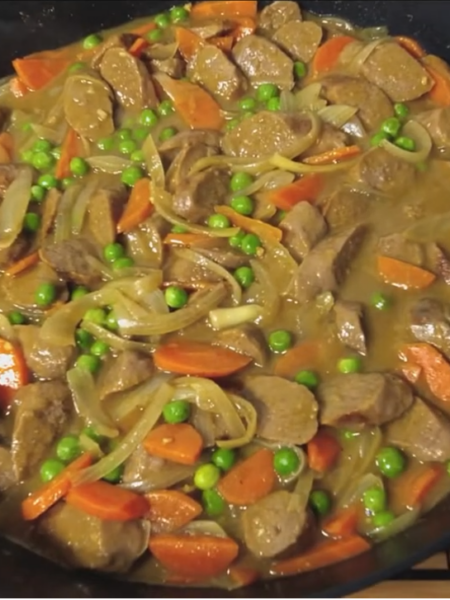 Curried Sausages: an old, cheap and easy weeknight meal.