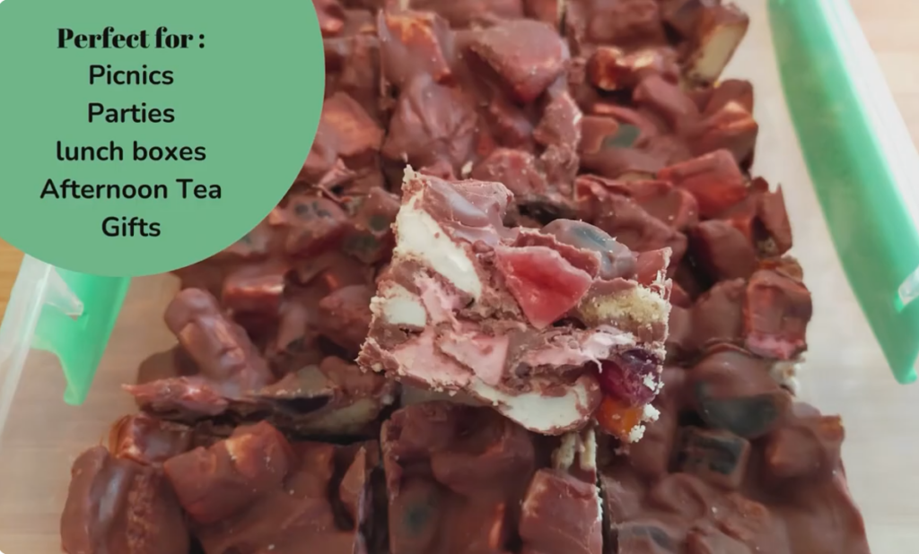 Rocky Road in a container, ready for your next event