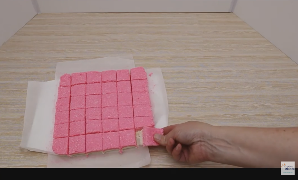 Portioned Coconut Ice