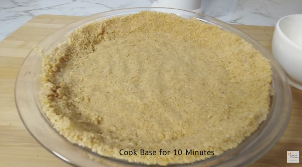 Biscuit pie crust ready for the oven.