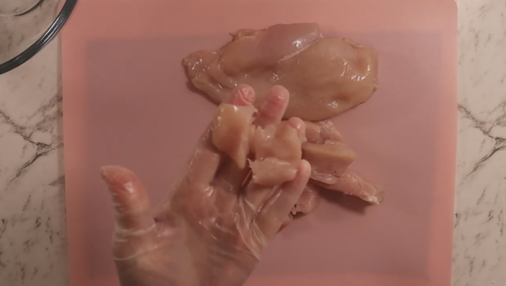 Chicken Breast cut in bite size pieces