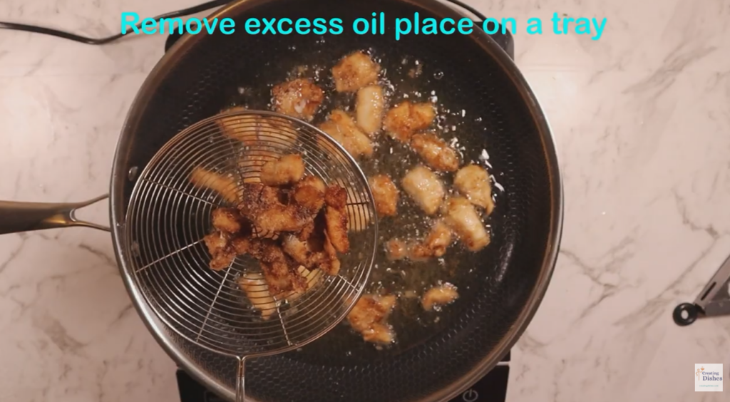 Cooked Chicken for Sticky garlic lemon chicken

