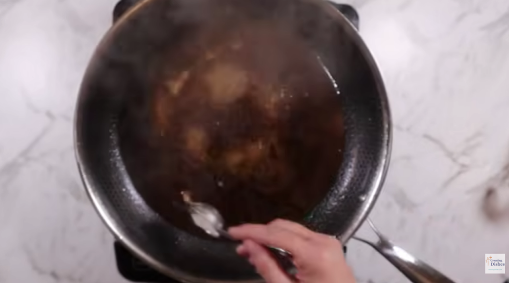 Adding cornflour slurry to coca cola glaze